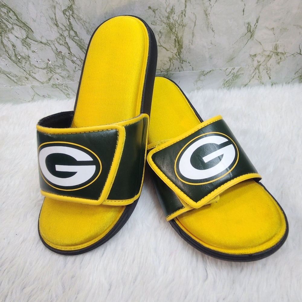 Green Bay Packers Comfort Slip On Slides